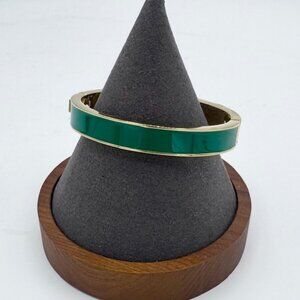 J. Crew Green and Gold Bangle Bracelet
